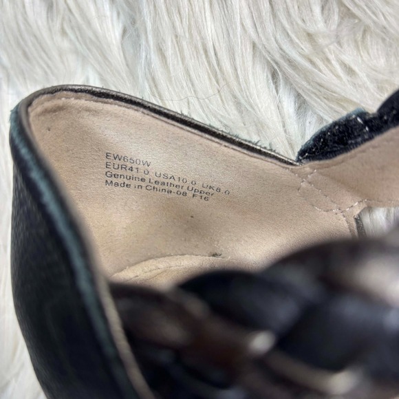 Aetrex Women's 10 Black Leather Mia Mary Jane Wedge Retro Feminine Classic - Picture 8 of 8